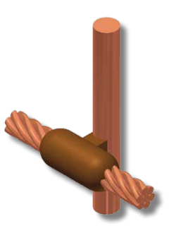 Molde de Grafito Tipo CR3 Tipo T Thermoweld